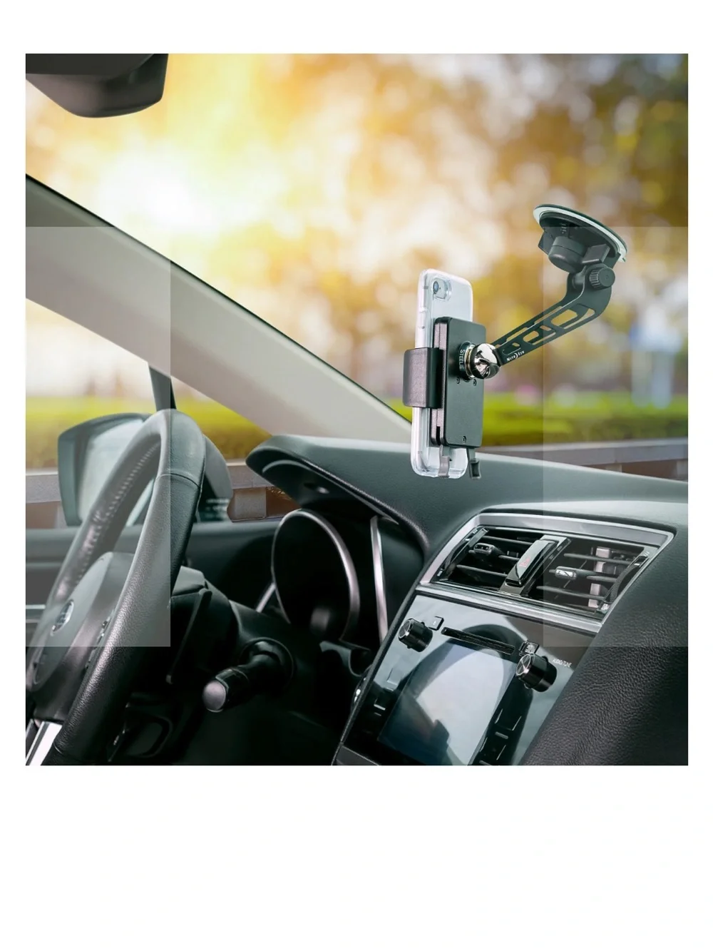 Steelie Squeeze Windshield Kit Phone Car Mount NWT